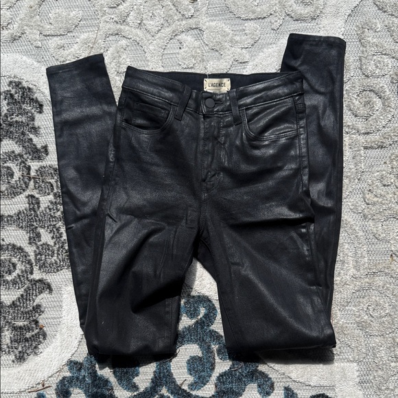 L’AGENCE black wax coated Jeans - Picture 1 of 3